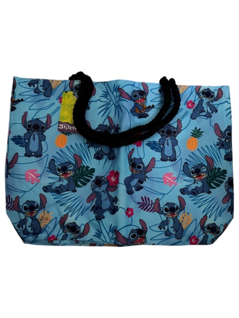 Lilo & Stitch Beach Life Tote Bag w/ Rope Handles